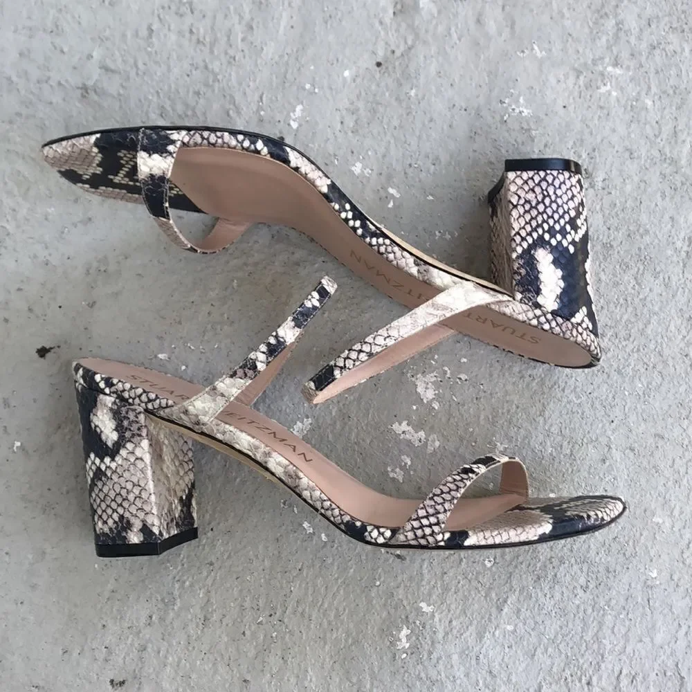 Stuart Weitzman Aleena block sandals